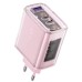 Зарядное устройство Acefast 3xUSB 65W (2xUSB-C+USB-A) Gan A45 Fast Charger Cherry blossom (6974316282082)