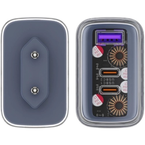 Зарядное устройство Acefast 3xUSB 65W (2xUSB-C+USB-A) Gan A45 Fast Charger Mountain mist (6974316282099)