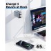 Зарядное устройство Acefast 3xUSB 65W (2xUSB-C+USB-A) Gan A45 Fast Charger Mountain mist (6974316282099)