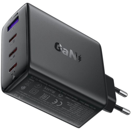 Зарядное устройство Acefast 4xUSB 100W (3xUSB-C+USB-A) Gan A94 Fast Charger Black (6974316283133)