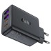 Зарядное устройство Acefast 4xUSB 45W (2xUSB-C+2xUSB-A) Gan A61 Fast Charger Black (6974316282754)