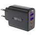 Зарядное устройство Acefast 4xUSB 45W (2xUSB-C+2xUSB-A) Gan A61 Fast Charger Black (6974316282754)