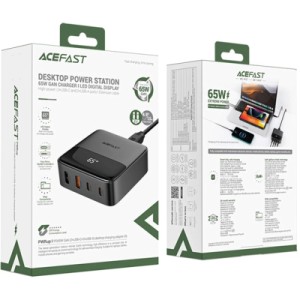 Зарядное устройство Acefast 4xUSB 65W (2xUSB-C + 2xUSB-A) Gan Z6 Fast Charger (6974316283324)