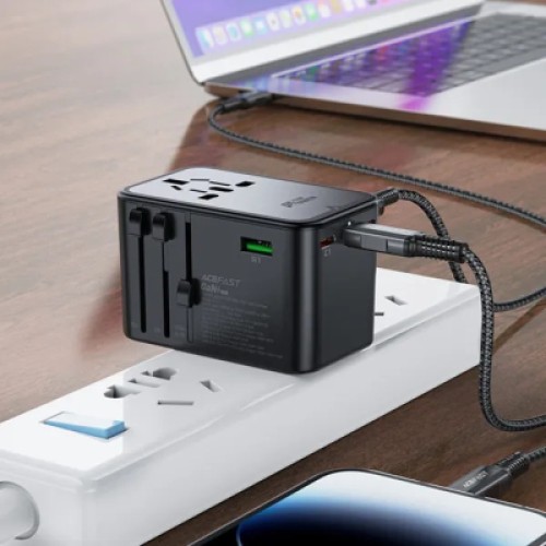 Зарядное устройство Acefast 5xUSB 75W (3xUSB-C + 2xUSB-A) Gan Z1 Fast Charger (6974316282495)