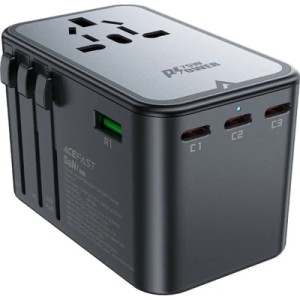 Зарядное устройство Acefast 5xUSB 75W (3xUSB-C + 2xUSB-A) Gan Z1 Fast Charger (6974316282495)