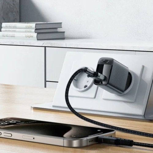 Зарядное устройство Acefast USB-A 20W + Type-C cable A90 Fast Charger Black (6974316280064)