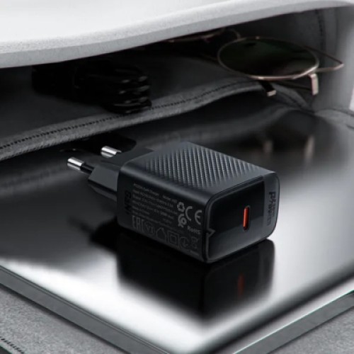 Зарядное устройство Acefast USB-C 20W + Type-C cable A82 Fast Charger Black (6974316280057)