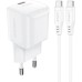 Зарядное устройство Acefast USB-C 20W Gan A73 mini + USB-C cable Fast Charger White (6974316282655)