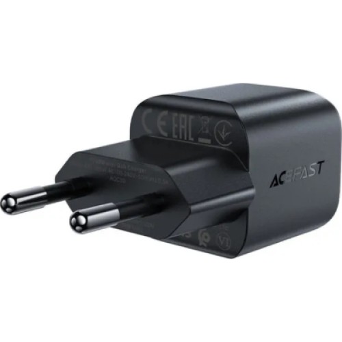 Зарядное устройство Acefast USB-C 20W Gan A73 mini Fast Charger Black (6974316282648)