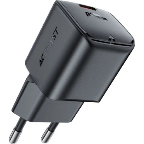 Зарядное устройство Acefast USB-C 20W Gan A73 mini Fast Charger Black (6974316282648)