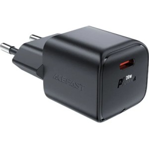 Зарядное устройство Acefast USB-C 20W Gan A73 mini Fast Charger Black (6974316282648)