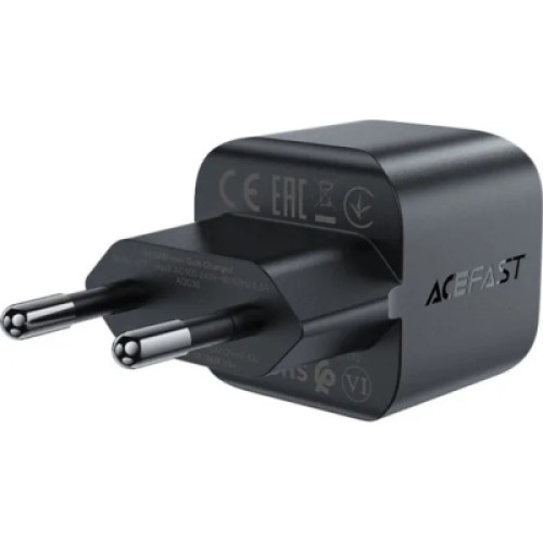 Зарядное устройство Acefast USB-C 30W Gan A77 mini Fast Charger Black (6974316282662)