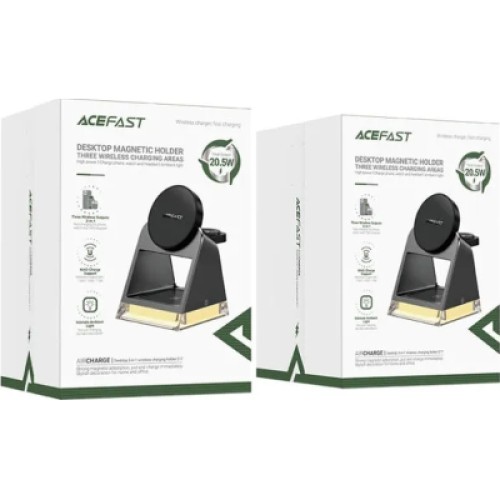 Зарядное устройство Acefast Wireless QI 3in1 15W E17 (6974316282815)