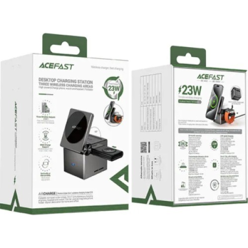 Зарядное устройство Acefast Wireless QI 3in1 15W E18 Rubik''s (6974316282884)