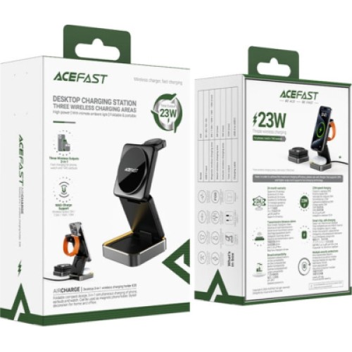 Зарядное устройство Acefast Wireless QI 3in1 15W E20 (6974316283478)
