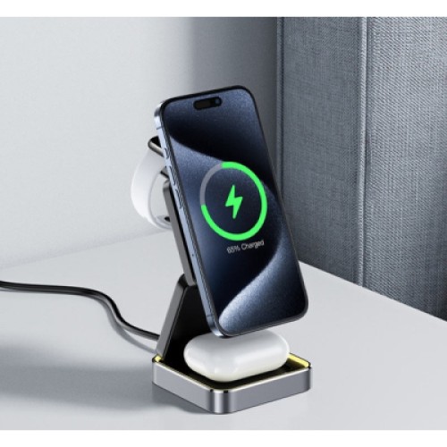 Зарядное устройство Acefast Wireless QI 3in1 15W E20 (6974316283478)