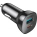 Зарядное устройство Choetech 2xUSB 38W (USB-C+USB-A) PD 20W+QC3.0 18W black (TC0005-101-BK)