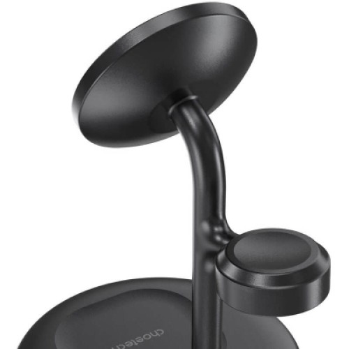Зарядное устройство Choetech 15W 3-in-1 Magnetic Wireless Fast Charger black (T585-F-101-CCBK)