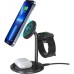 Зарядное устройство Choetech 15W 3-in-1 Magnetic Wireless Fast Charger black (T585-F-101-CCBK)