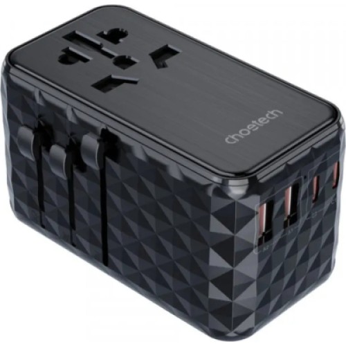 Зарядное устройство Choetech 4xUSB 100W PD (2хUSB-C+2хUSB-A) сharger diamond model black (PD6028-BK)