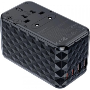 Зарядное устройство Choetech 4xUSB 100W PD (2хUSB-C+2хUSB-A) сharger diamond model black (PD6028-BK)