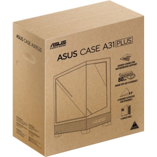 Корпус ASUS A31 Plus Black Tempered Glass (90DC00R0-B19000)