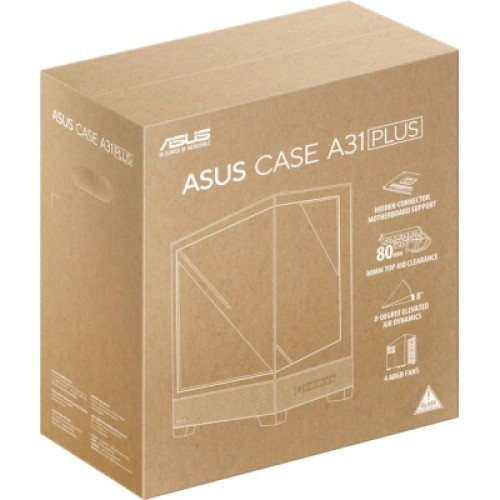 Корпус ASUS A31 Plus White Tempered Glass (90DC00R3-B19000)