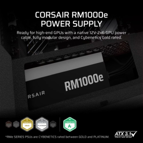 Блок питания Corsair 1000W RM1000e (CP-9020297-EU)