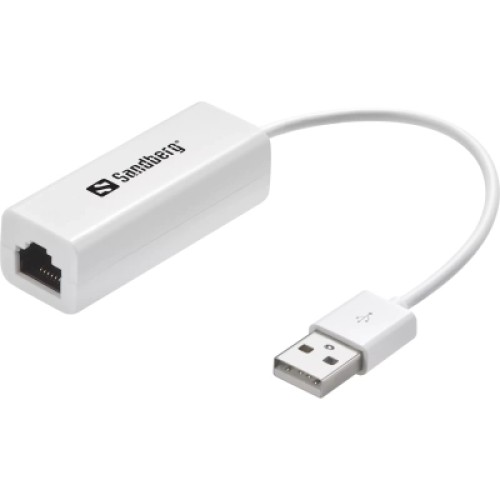 Переходник USB 2.0 Type-A to Ethernet RJ45 100Mb Sandberg (133-78)