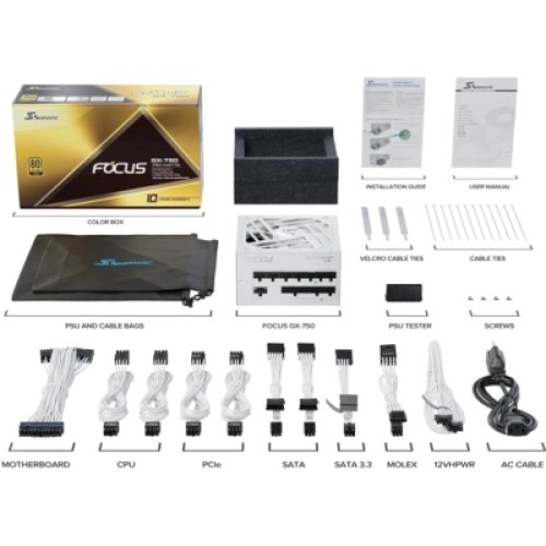 Блок питания Seasonic 750W (FOCUS-GX-750-V4-WHITE)