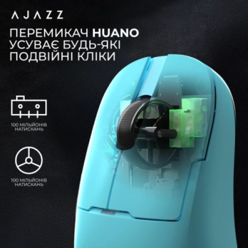 Мышка Ajazz AJ159 APEX Wireless/Bluetooth/USB Blue (AJM159-A-BLUE)