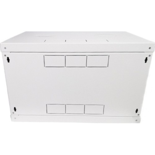 Шкаф настенный Eserver 6U, 600х500х370 (Ш*Г*В), стекло, серый (ES-Е650G)