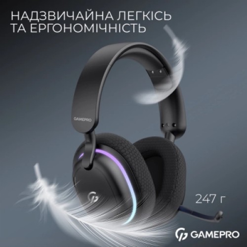 Наушники GamePro Asgard Bragi 7.1 RGB Tri-Mod Black (HSW250B)