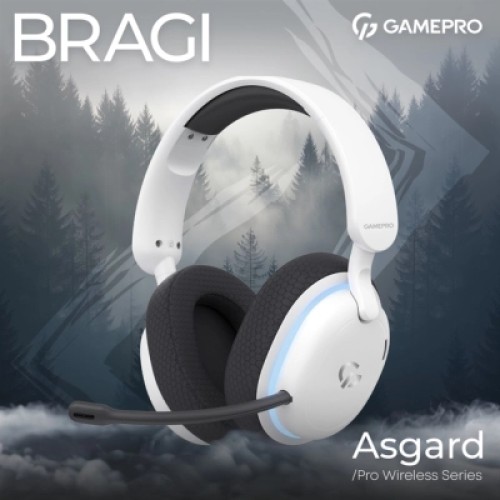 Наушники GamePro Asgard Bragi 7.1 RGB Tri-Mod White (HSW250W)