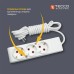 Сетевой удлинитель TECCO 3м 2 поста white (8681277841118)
