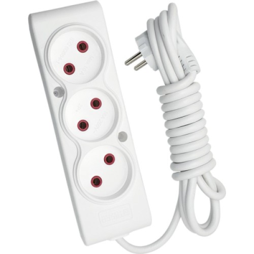 Сетевой удлинитель TECCO 3м 3 поста white (8681277841293)
