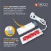Сетевой удлинитель TECCO 5м 3 поста black (8681277843556)