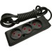 Сетевой удлинитель TECCO 5м 3 поста black (8681277843556)