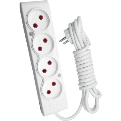 Сетевой удлинитель TECCO 3м 4 поста white (8681277841477)