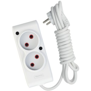 Сетевой удлинитель TECCO 1.5м 2 поста white (8681277843433)