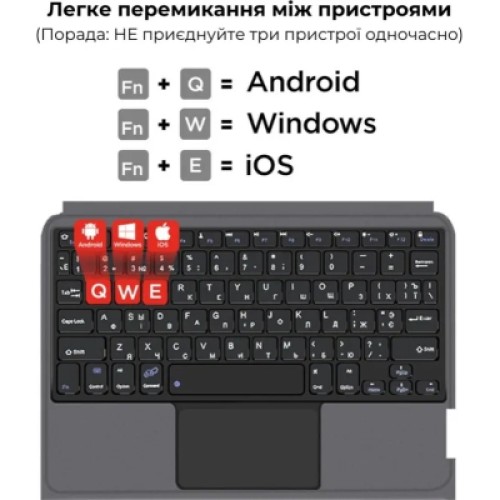 Чехол для планшета AirOn Premium iPad Pro 11 2024 with Keyboard (4822352781230)