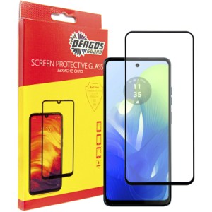 Стекло защитное Dengos Full Glue Motorola Moto G04 (black) (TGFG-354)