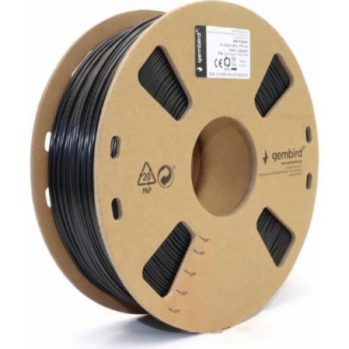 Пластик для 3D-принтера Gembird ASA 1.75 мм, 1 kg, black (3DP-ASA1.75-01-BK)