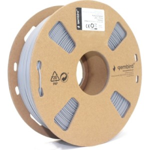 Пластик для 3D-принтера Gembird PLA+, 1.75 мм, 1 kg, gray (3DP-PLA+1.75-02-GR)
