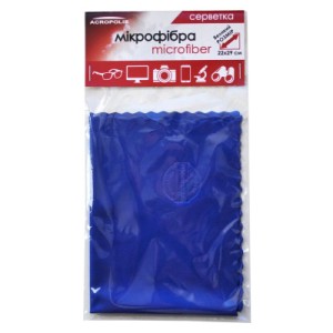 Салфетки Acropolis A-90/12 microfiber 29*22см blue, поштучно (A90-12DB)