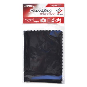 Салфетки Acropolis A-90/12 microfiber 29*22см black, поштучно (A90-12BK)