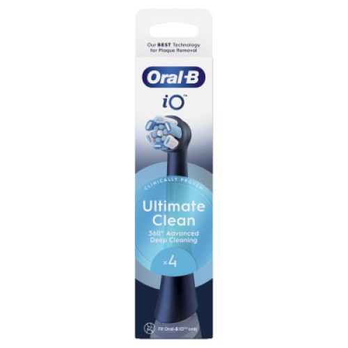 Насадка для зубной щетки Oral-B iO Ultimate Clean Black 4ct (8700216199483)