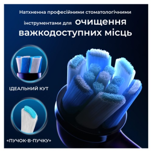 Насадка для зубной щетки Oral-B iO Ultimate Clean Black 4ct (8700216199483)