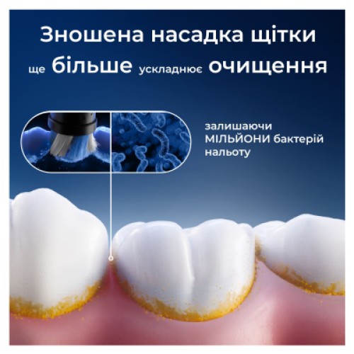 Насадка для зубной щетки Oral-B iO Ultimate Clean Black 4ct (8700216199483)