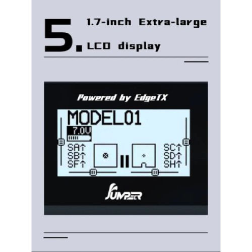 Пульт управления для дрона Jumper T12 MAXHALL ELRS2.4G (C10120)